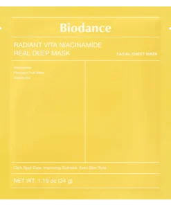 BIODANCE Radiant Vita Niacinamide hidrogelio laštinė veido kaukė