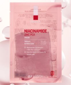 BEAUSTA Derma2X Niacinamide Zinc PCA lakštinė veido kaukė