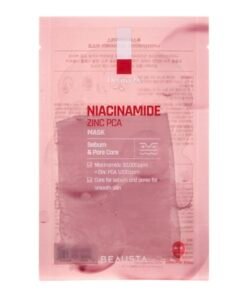 BEAUSTA Derma2X Niacinamide Zinc PCA lakštinė veido kaukė