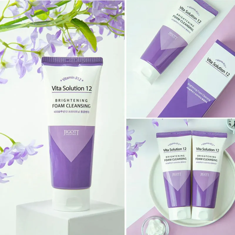 JIGOTT Vita Solution 12 Šviesinantis veido prausiklis, 180 ml