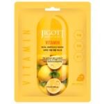 Jigott lakštinė veido kaukė su vitaminais, 27ml