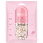 Jigott lakštinė veido kaukė su perlais, 27ml