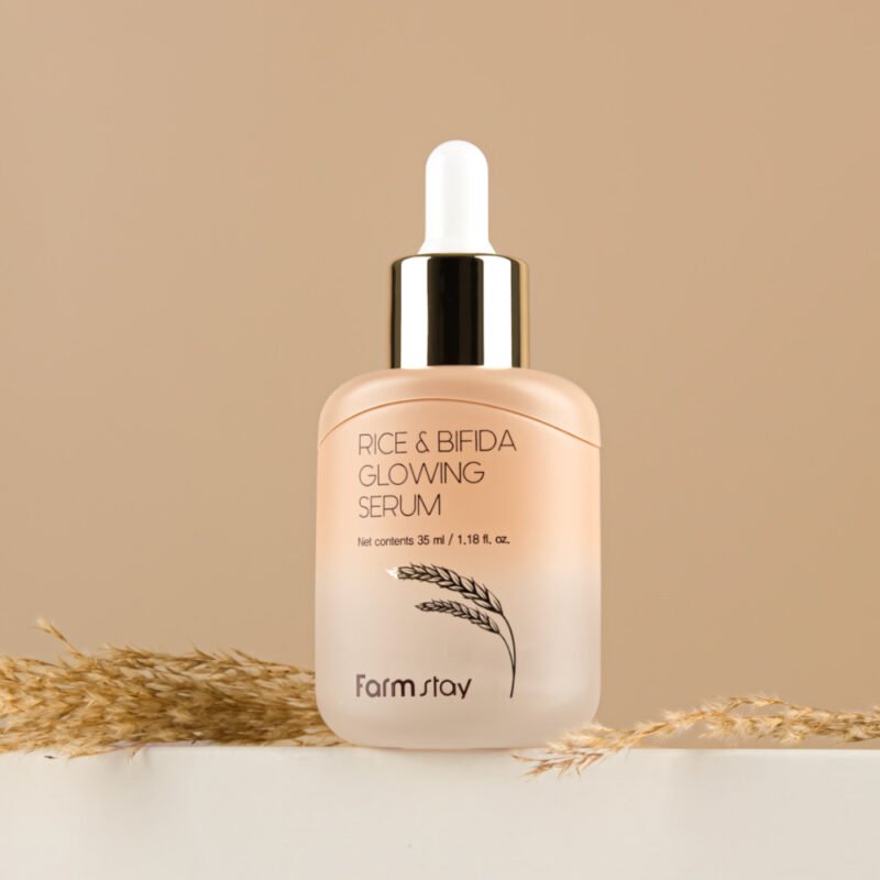 FarmStay Rice & Bifida Glowing Serum veido serumas, 35ml