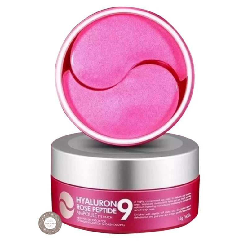 Medi-Peel Hyaluron Rose Peptide-9 Ampoule paakių hidrogelio pagalvėlės, 60 vnt.