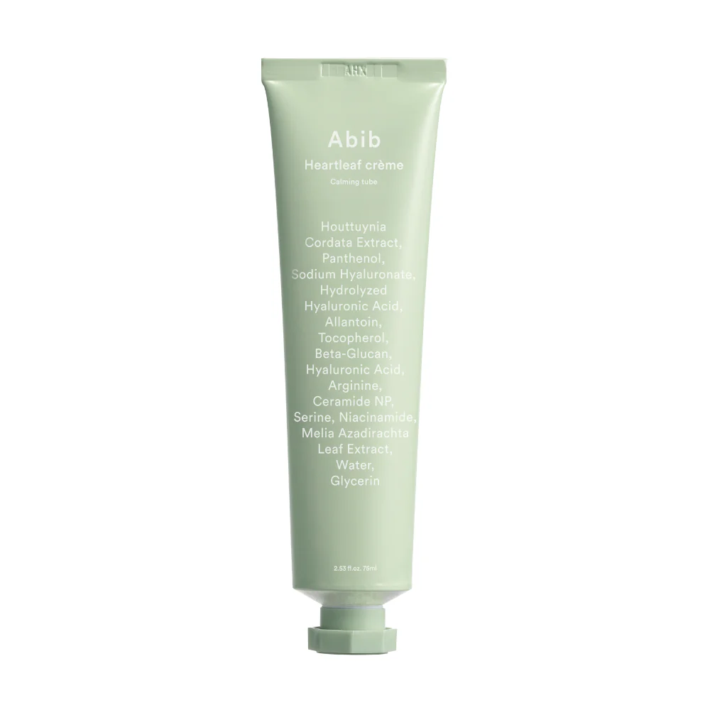 Abib Heartleaf Crème Calming Tube veido kremas, 75 ml