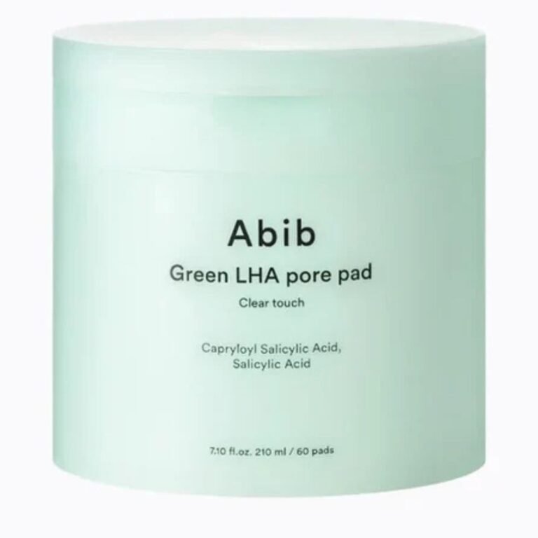 Abib Green LHA Pore Pad Clear Touch tonizuojantys poras valantys diskeliai, 60 vnt
