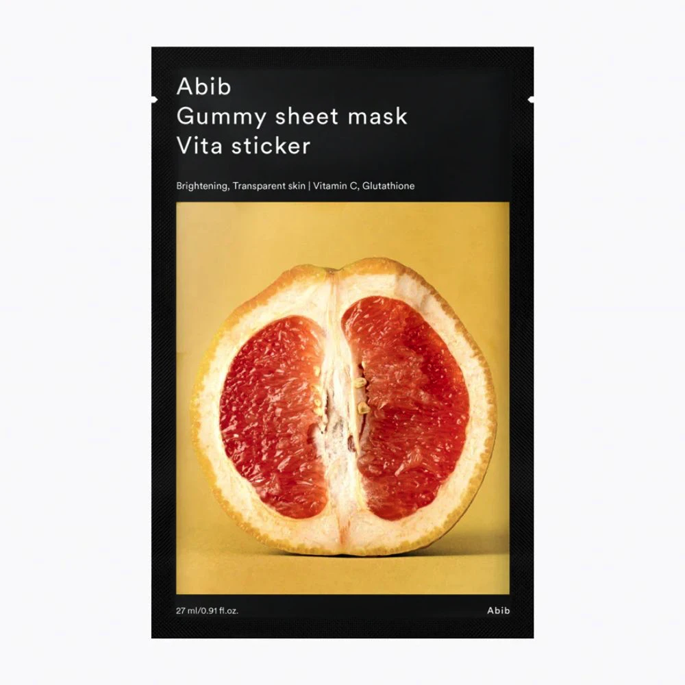 Abib Gummy Sheet Mask Vita Sticker lakštinė veido kaukė su vitaminų kompleksu, 27 ml