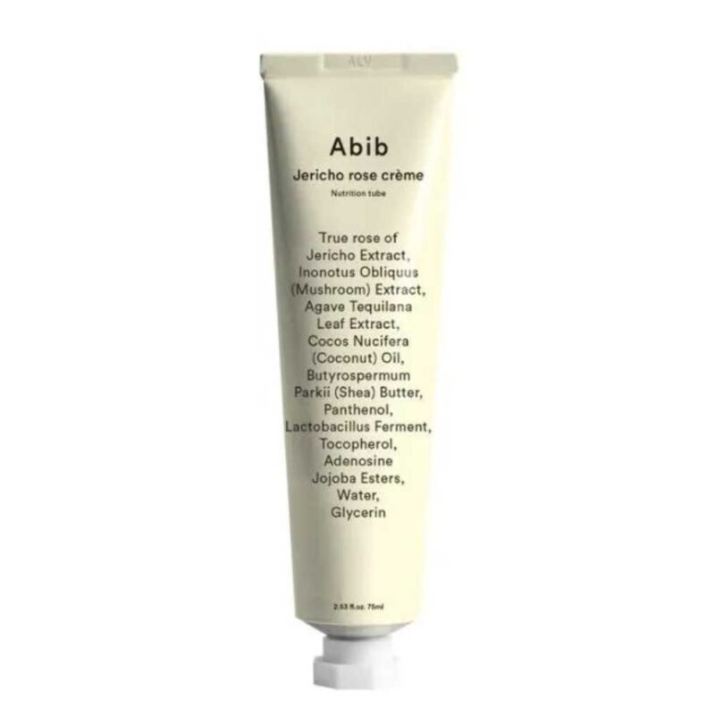 Abib Jericho Rose Creme Nutrition Tube maitinamasis veido kremas su Jericho rožės ekstraktu, 75 ml