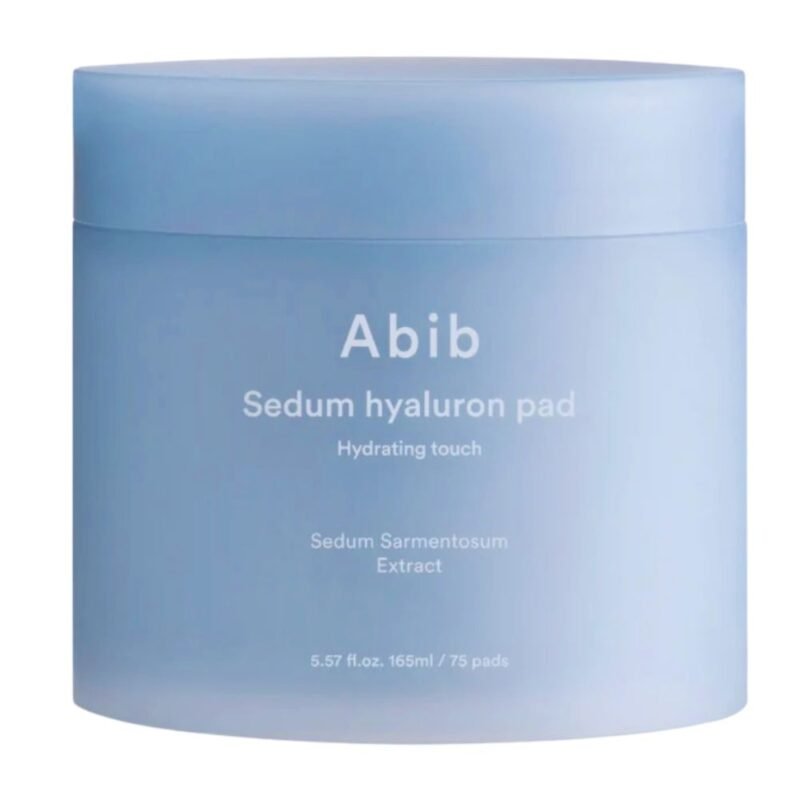 Abib Sedum Hyaluron Pad Hydrating Touch drėkinantys veido diskeliai su hialurono rūgštimi, 75 vnt.
