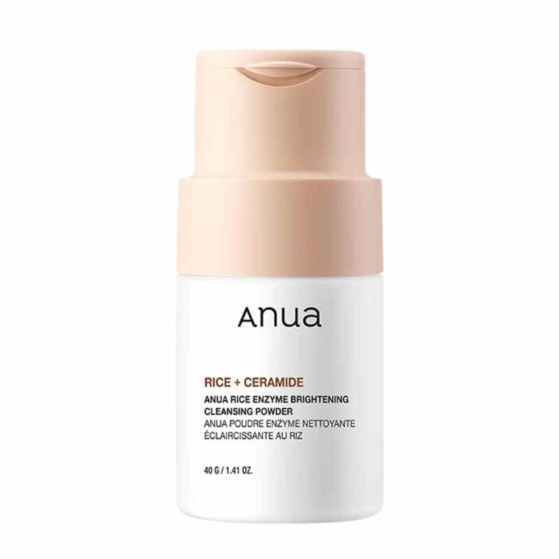 Anua Rice Enzyme Brightening Cleansing Powder fermentuotų ryžių fermentų veido prausiklis milteliais, 40 g