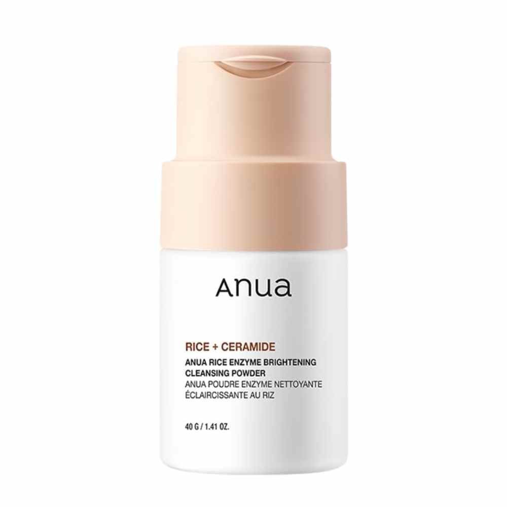 Anua Rice Enzyme Brightening Cleansing Powder fermentuotų ryžių fermentų veido prausiklis milteliais, 40 g