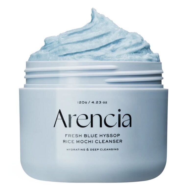 Arencia Fresh Blue Hyssop Rice Mochi Cleanser veido prausiklis, 120 g