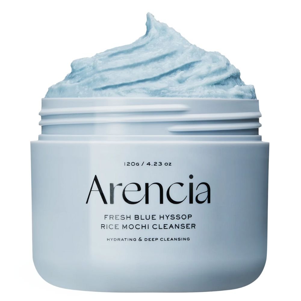 Arencia Fresh Blue Hyssop Rice Mochi Cleanser veido prausiklis, 120 g
