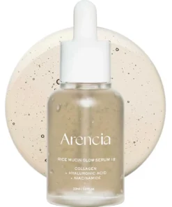 Arencia Rice Mucin Glow Serum veido serumas, 30 ml