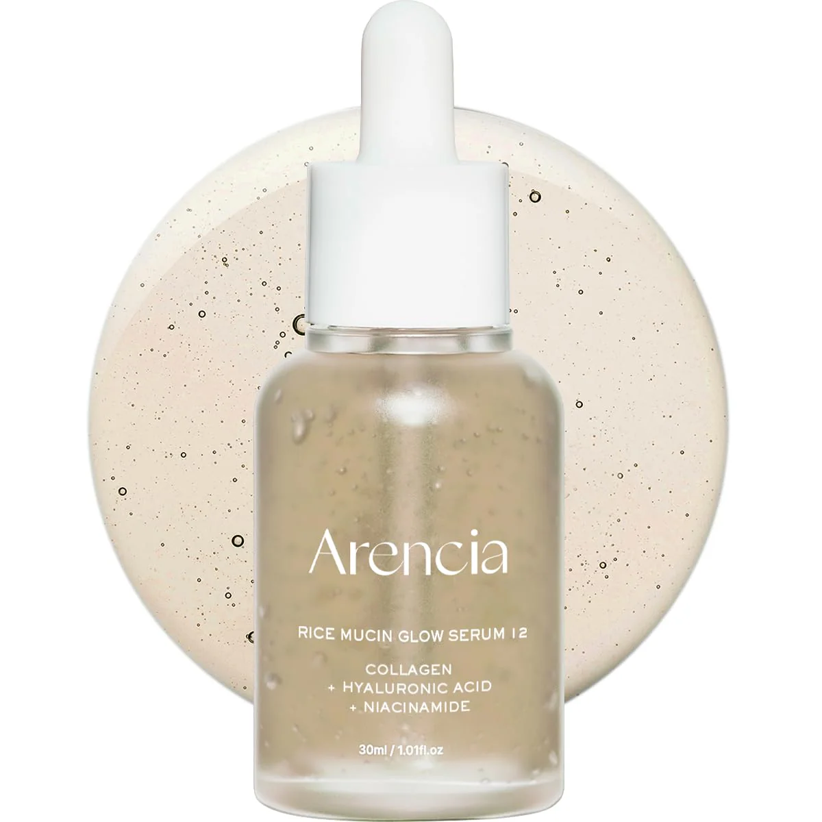 Arencia Rice Mucin Glow Serum veido serumas, 30 ml