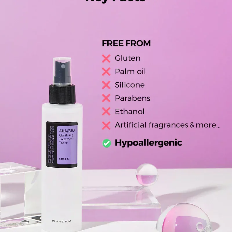 Aqua/Water, Salix Alba Bark Water, Pyrus Malus Fruit Water, Butylene Glycol, 1,2-Hexanediol, Sodium Lactate, Ethyl Hexanediol, Betaine Salicylate, Allantoin, Panthenol, Glycolic Acid.