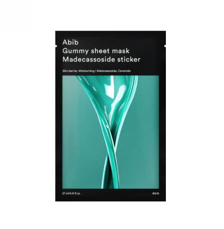 Abib Gummy Sheet Mask Madecassoside Sticker lakštinė veido kaukė, 27 ml