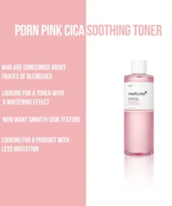 Medicube PDRN Pink Cica Soothing Toner raminantis veido tonikas, 250 ml