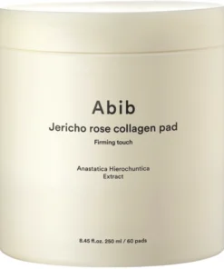 Abib Jericho Rose Collagen tonizuojantys veido diskeliai su kolagenu, 60 vnt. / 250 ml