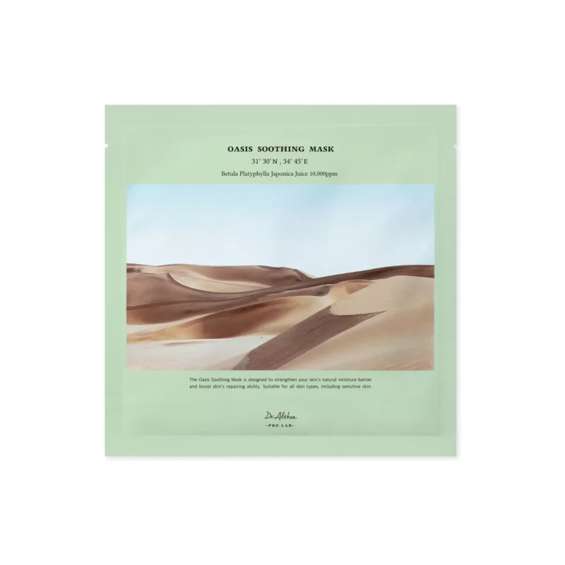 Dr. Althea Oasis Soothing Mask raminanti ir drėkinanti lakštinė veido kaukė, 27 g (1 vnt.)