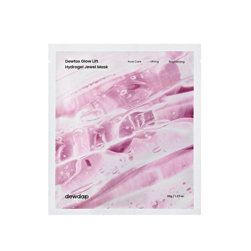 DEWDAP Dewtox Glow Lift Hydrogel Jewel Mask raminanti ir drėkinanti lakštinė kaukė, 35 g
