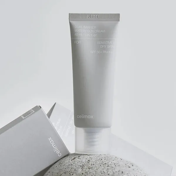 Alternative view of Celimax Dual Barrier Watery Sun Cream SPF50+ PA++++ – mineralinis kremas jautriai odai,40 ml