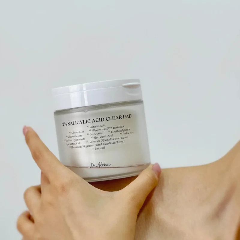 Alternative view of Dr. Althea 2% Salicylic Acid Clear Pad šveičiantys veido diskeliai su BHA