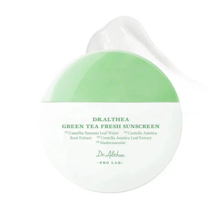 Dr. Althea Green Tea Fresh Sunscreen SPF50+ PA++++ lengvas veido kremas su žaliosios arbatos ekstraktu, 45 ml