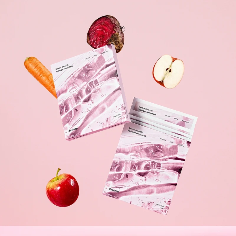 DEWDAP Dewtox Glow Lift Hydrogel Jewel Mask raminanti ir drėkinanti lakštinė kaukė, 35 g