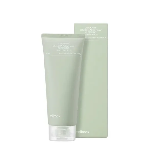 Alternative view of Celimax Ji Woo Gae Cica BHA Acne Foam Cleansing putojantis veido prausiklis su BHA, 150 ml