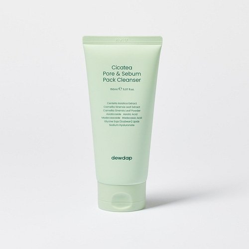 DEWDAP Cicatea Pore & Sebum Pack Cleanser veido valiklis porų ir riebalų kontrolei, 150 ml