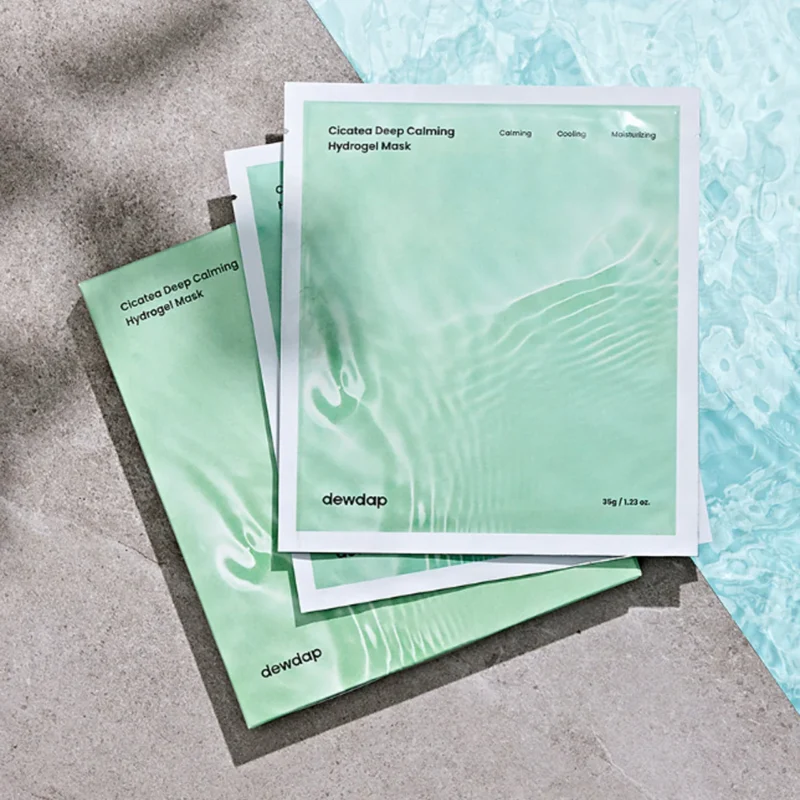 Alternative view of DEWDAP Cicatea Deep Calming Hydrogel Mask raminanti ir drėkinanti hidrogelio kaukė, 35 g
