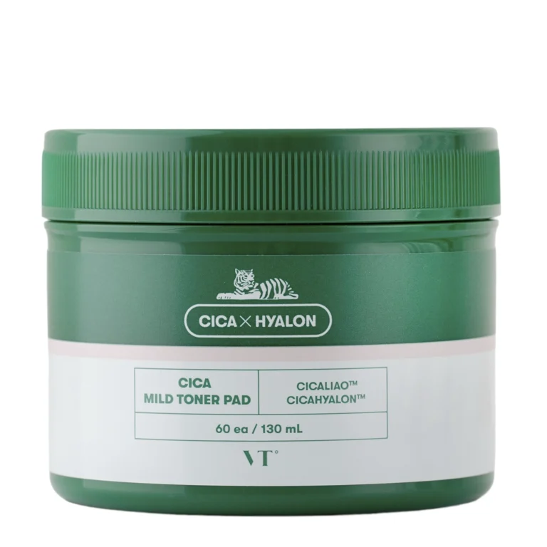 VT Cosmetics VT Cica Mild Toner Pad raminančios toniko servetėlės, 60 vnt