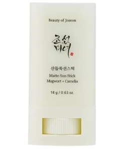 Beauty of Joseon Matte Sun Stick Mugwort + Camellia SPF50+ PA++++ matinantis apsauginis kremas nuo saulės stike, 18 g