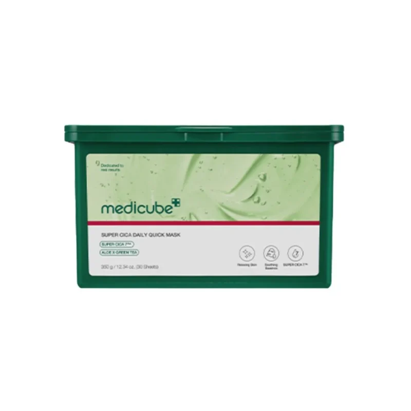 Medicube Super Cica Daily Quick Mask kasdienės veido lakštinės kaukės, 30 vnt