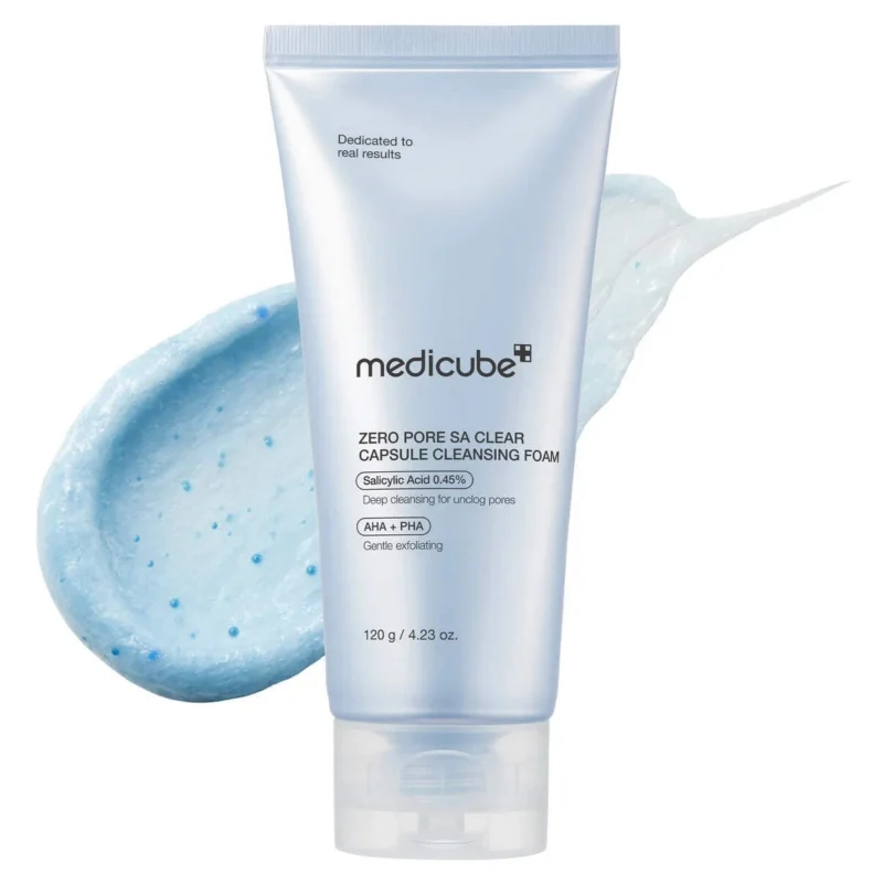 Medicube Zero Pore SA Clear Capsule Cleansing Foam valomasis veido putų kremas, 120 g