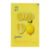 Holika Holika Pure Essence Mask Sheet (Lemon) skaistinanti lakštinė veido kaukė su citrinos ekstraktu, 23 ml