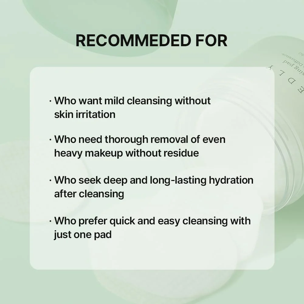 NEEDLY Mild Cleansing Pad makiažo valymo padeliai (60 vnt.) - Image 4