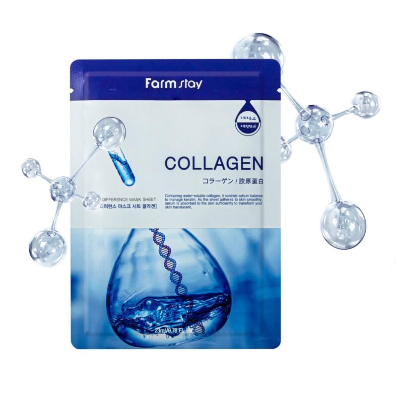 Farmstay Visible Difference Mask Pack Collagen veido kaukė