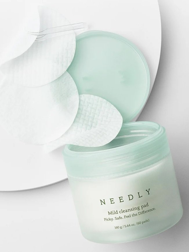 NEEDLY Mild Cleansing Pad makiažo valymo padeliai (60 vnt.) - Image 2