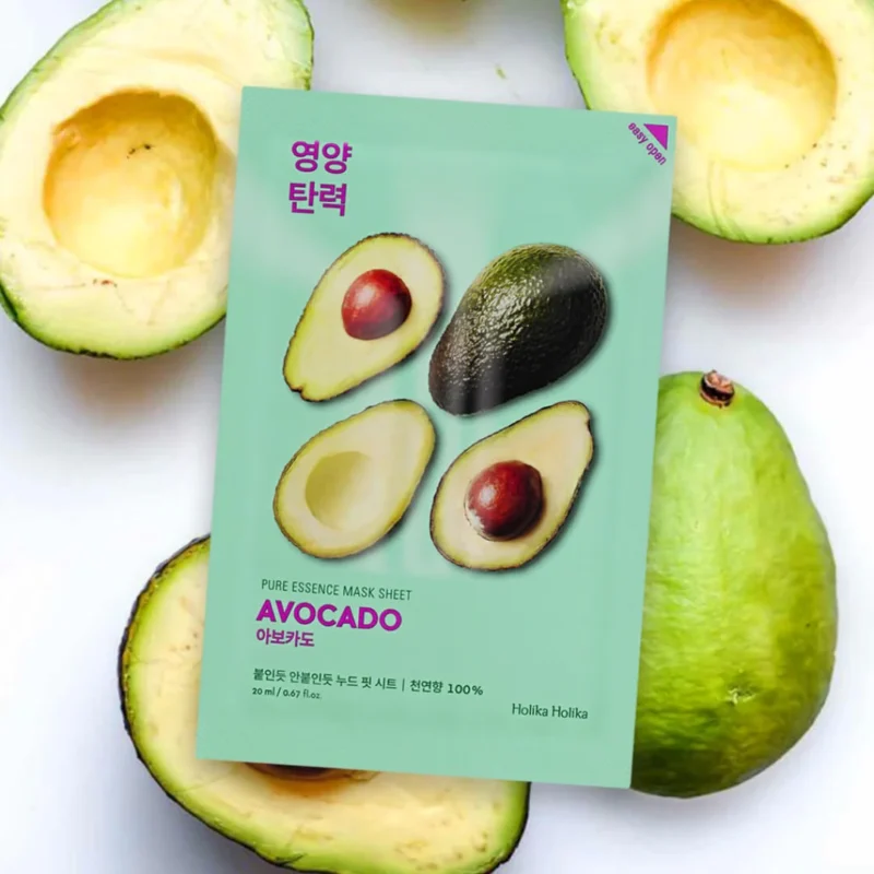Alternative view of Holika Holika Pure Essence Mask Sheet (Avocado) lakštinė veido kaukė, 23 ml