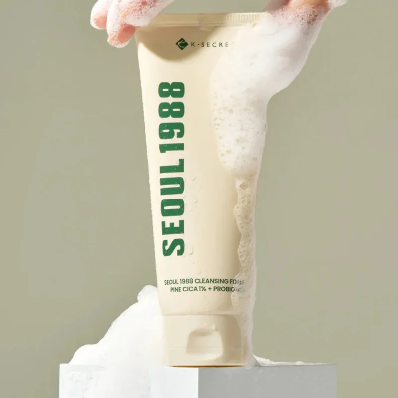 Alternative view of K-SECRET SEOUL 1988 Cleansing Foam Pine Cica 1% + Probiotics raminantis barjerą stiprinantis veido prausiklis putoms, 150 ml