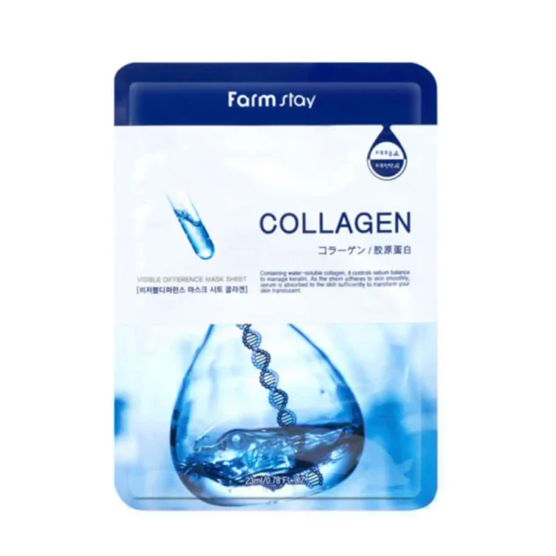 Farmstay Visible Difference Mask Pack Collagen veido kaukė
