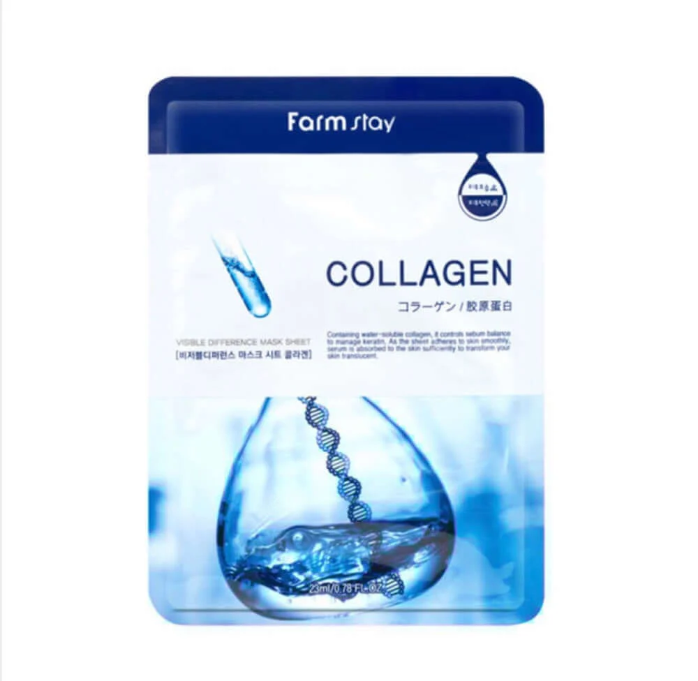 Farmstay Visible Difference Mask Pack Collagen veido kaukė
