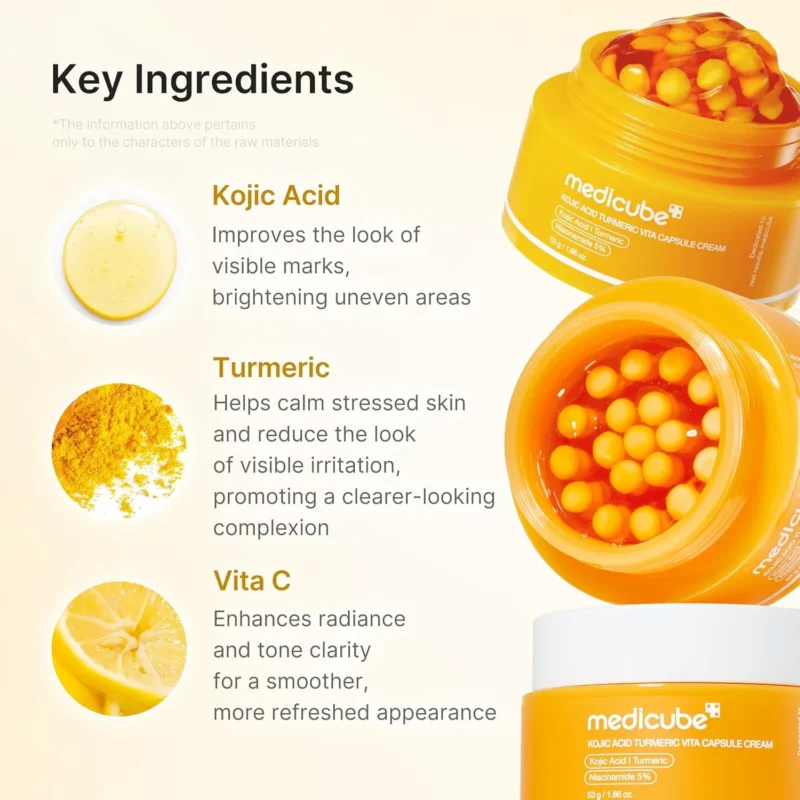 Alternative view of Medicube Kojic Acid Turmeric Vita Capsule Cream veido kremas, 53 g