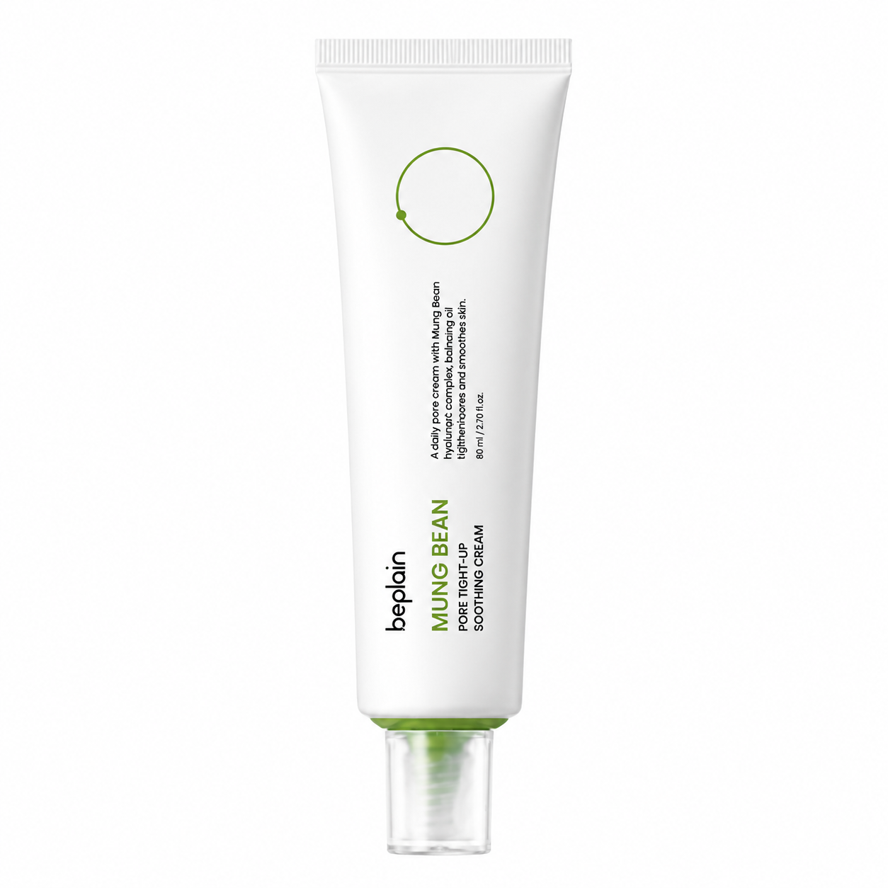 Beplain Mung Bean Pore Tight-Up Soothing Cream raminamasis veido kremas, 20 ml