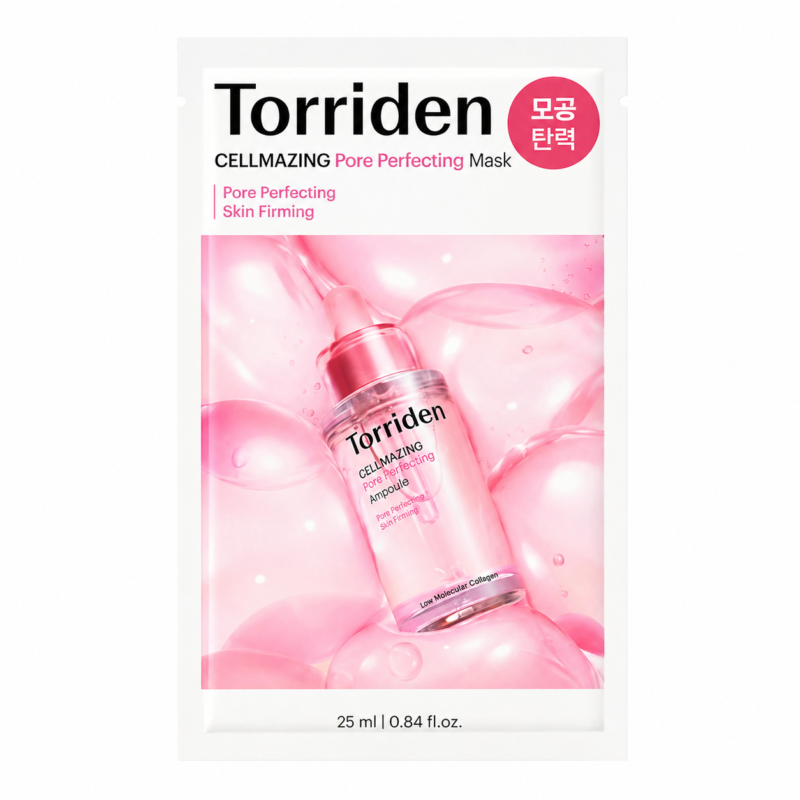 Torriden Cellmazing Low Molecular Collagen Pore Perfecting Mask lakštinė veido kaukė