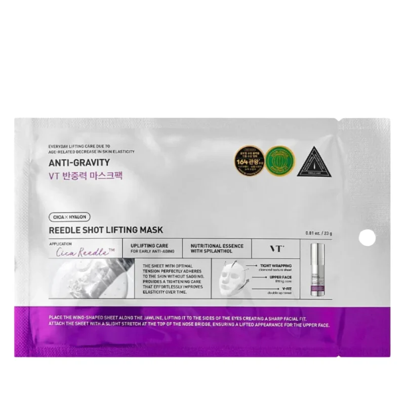 VT Cosmetics Reedle Shot Lifting Mask stangrinamoji lakštinė veido kaukė, 1 vnt.