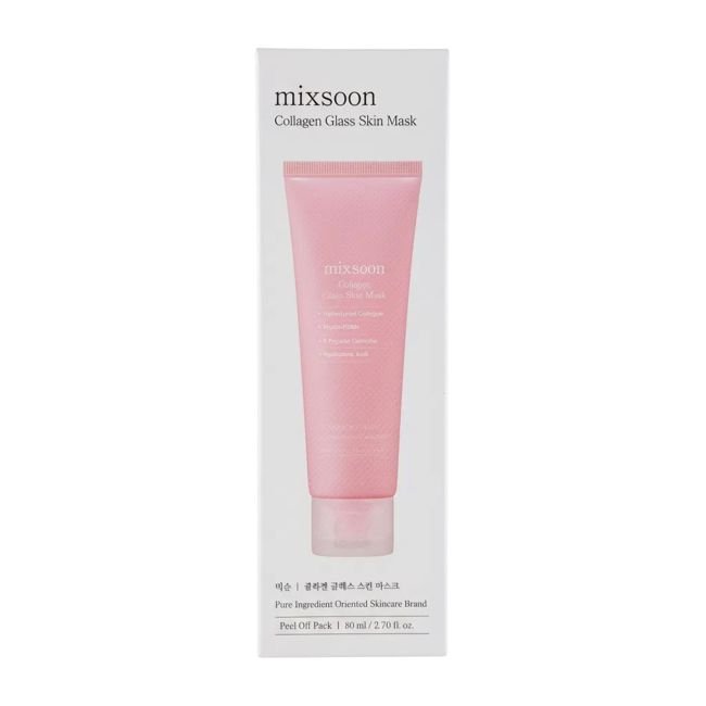 Mixsoon Collagen Glass Skin Mask nulupama veido kaukė, 80 ml