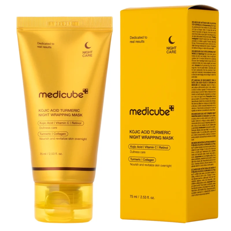 Alternative view of Medicube Kojic Acid Turmeric Night Wrapping Mask naktinė veido kaukė, 75 ml